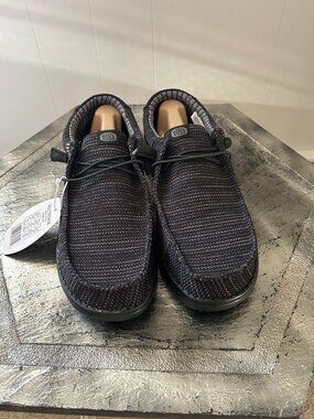 Men's Black size 13  Hey Dude Walley Stretch Sox .  New with tags